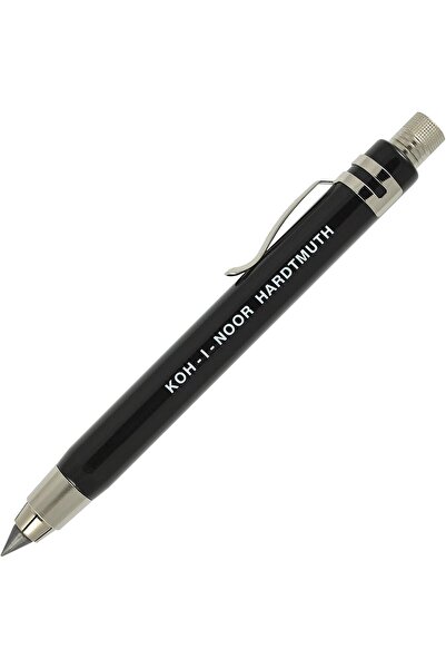 Koh-i Noor Hardtmuth 5.6 Portmin Mechanical Versatil Pen 5359 Glossy Black with Clip