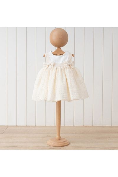 Butik Baby Girl Embroidered Lined Zippered Dress