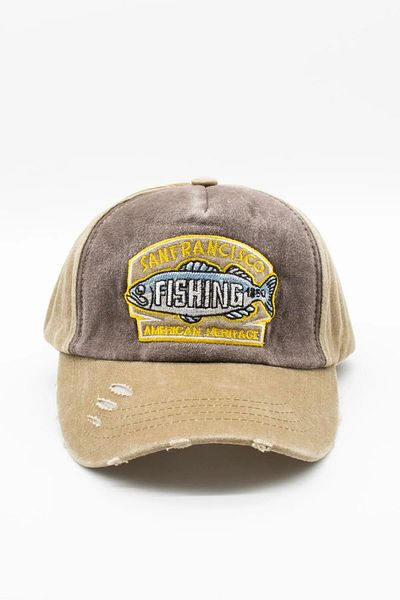 ergül çanta Vintage Antique Fish Logo Denim Hat |   San Francisco Trucker Cap