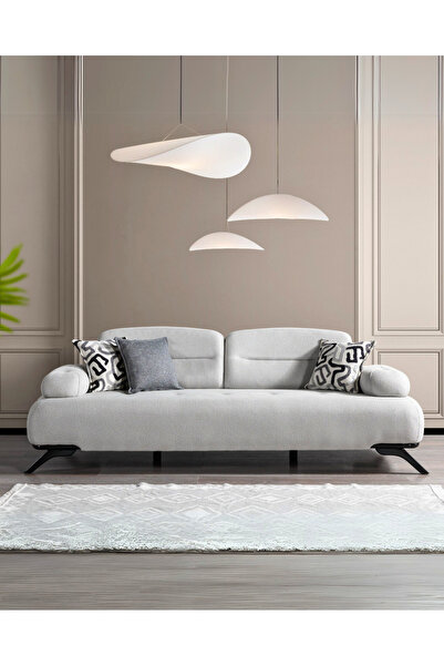 Velura Home Yıldız Üçlü Kanepe - Açık Gri