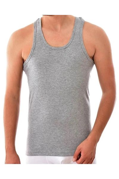 awix Most Preferred Cotton Men's Gray Combed Cotton Undershirt 1 Pc