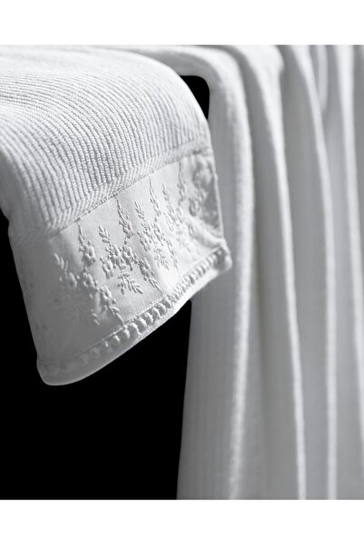 Madame Coco Набір рушників Cataline 100% бавовна - білий - колекція Lüks