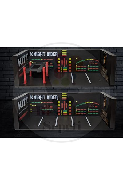 Bi'şeyler Sepeti Knight Rider 1:64 Diorama Parkar Runway Diecast (Not Including the Vehicle)