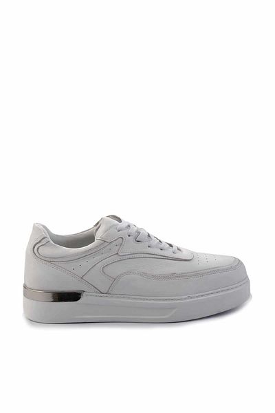 Bambi Ανδρικό Sneaker - Λευκό, Γνήσιο Δέρμα, Ε 01310112903