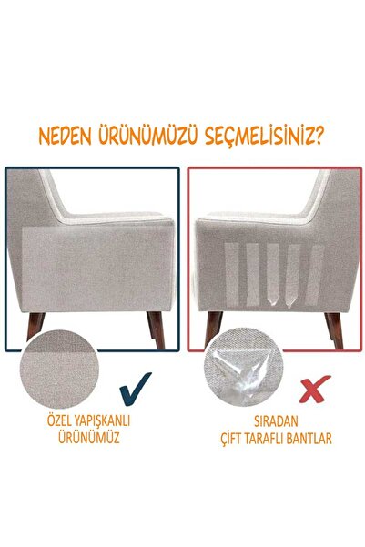 PAWAWAY شريط تدريب القطط ذو وجهين لاصق لأثاث الكرسي والخدش، شفاف 15 × 45 سم، 5 قطع