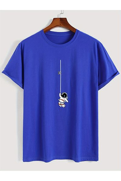 uyguntarz Μπλουζάκι με στάμπα Unisex Mini Astronaut Design