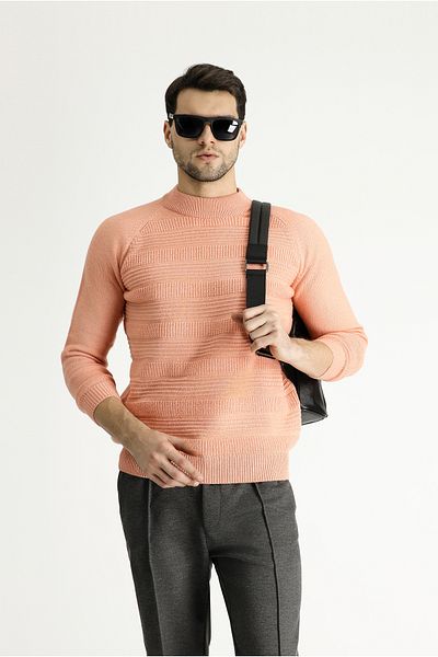 Kiğılı Bato Collar Slim Fit Slim Fit Patterned Wool Knitwear Sweater