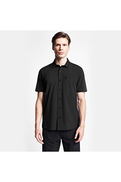 Lescon 25Y-1052 Outdoor Short Sleeve Shirt Men's Black 25Yteo001052-633