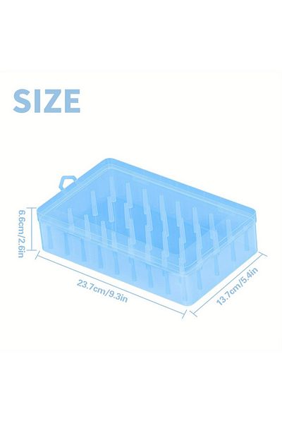 Choice blue 42 spool sewing thread sorting box, portable large capacity needle and thread holder, hand-held