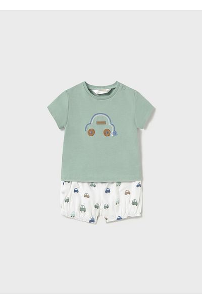 MAYORAL Newborn Bloomer Shorts and T-Shirt Set