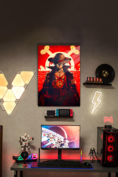 PESHLİSTORE One Piece Luffy Temalı HD Metal Tablo Poster