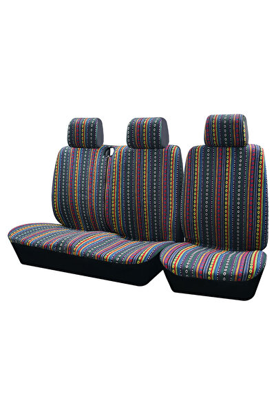 Choice AD9507-C أغطية مقاعد سيارة مخططة عالمية 2+1 لسيارات Iveco Daily وFord ...