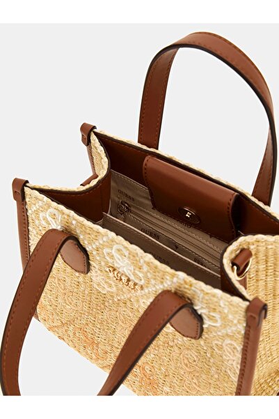 Guess Silvana 2 Comp Mini Tote Women's Brown Mini Bag Hwsw8665770-Col