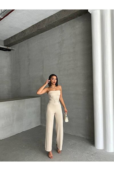 Supremacy Jumpsuit with Cream Breast Detail