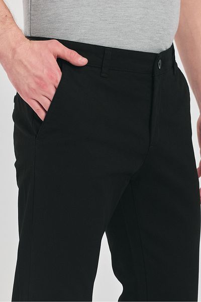 Frappoli Milano Ανδρικό Μαύρο Βαμβακερό Lycra Slim Fit Pantalon