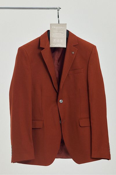 Frappoli Stefa Ανδρικό Tile Slim Fit Mono Collar Blazer (Plus Size - Oversize)