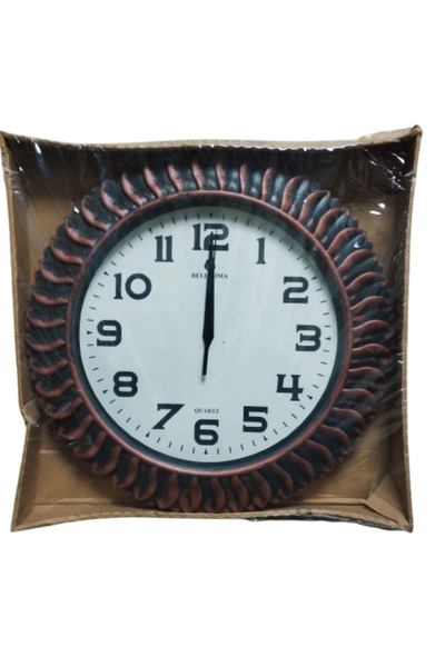Hırdavatistan KLASİK ESKİTME BAKIR SAAT 35X35 CM SESSIZ ÇALIŞIR