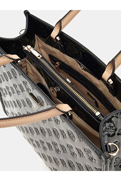 Guess Arnela Girlfrıend Tote Women's Black Handbag Hwtv9496220-Blo