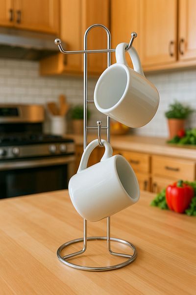 teknikmetal 6-Piece Mug Cup Hanger