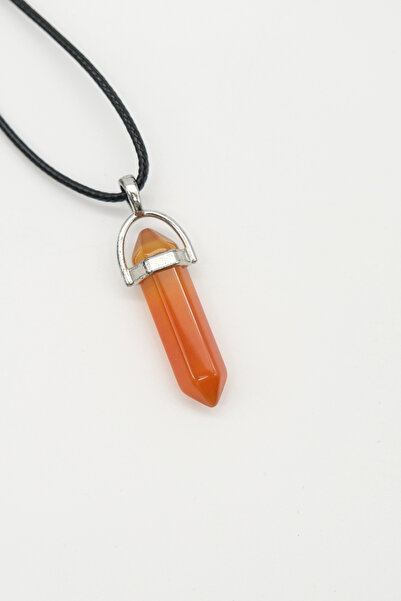 TAKIBOX Nail Cut Natural Stone Necklace