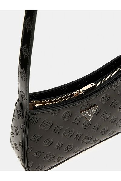 Guess Arnela Top Zip Shoulder Bag Women's Black Shoulder Bag Hwtv9496170-Blo