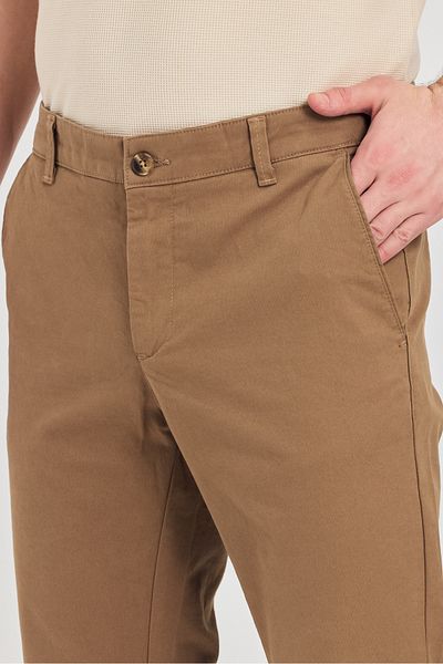 Frappoli Milano Ανδρικό Camel Cotton Lycra Slim Fit Pantalon