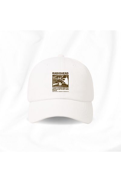 Touz Moda Washable Vintage Radiohead Printed Unisex Hat