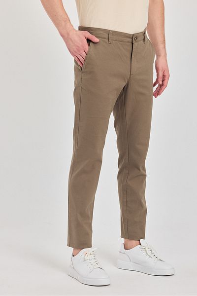Frappoli Milano Ανδρικό βιζόν βαμβακερό Lycra Slim Fit Pantalon