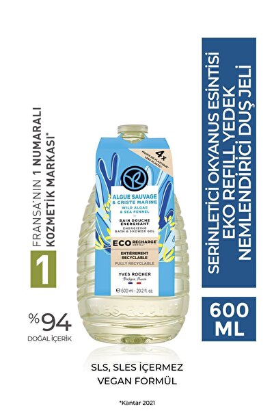 Yves Rocher Bitkisel İçerikleri İle Cilde Yoğun Nem Veren Duş Jeli- Refill 60...