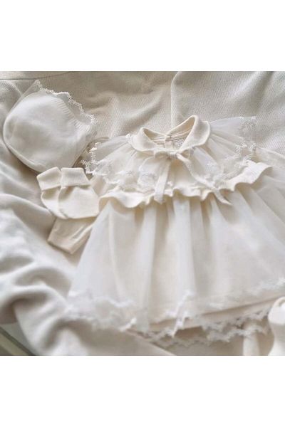 Nipperland 100% Cotton Tulle Detailed Special Designed 5-Piece Hospital Set