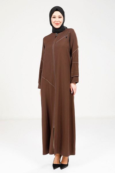 Beyza Спортно зашита горчиво кафява Абая 9200