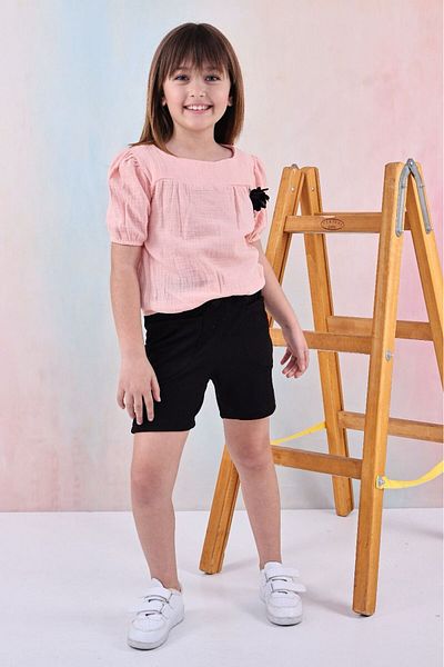 LUNA FSH Top Muslin Bottom Trophy Pocket Girl's Suit