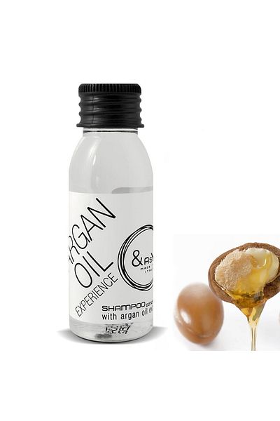 Easy Sampon si Balsam Hotelier EASY cu Ulei de Argan. Set 50 bucati
