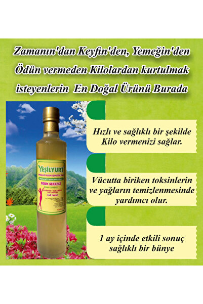 yeşilyurt Form Sirkesi %100 Doğal 500 Ml.