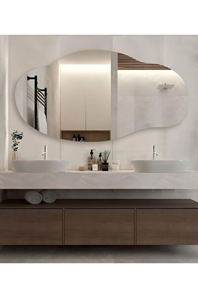 CG HOME Boy Aynası, Asimetrik Ayna, Banyo Aynası, Asimetrik Boyayna, Duvar Aynası