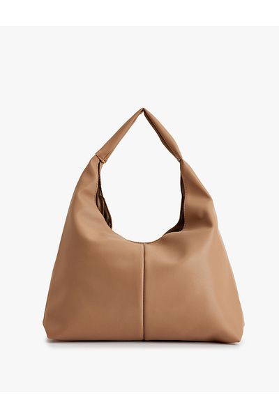 Koton Faux Leather Stitching Detailed Shopper Bag
