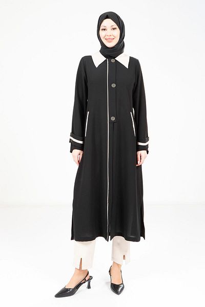 Beyza Black Collar Wear 9354