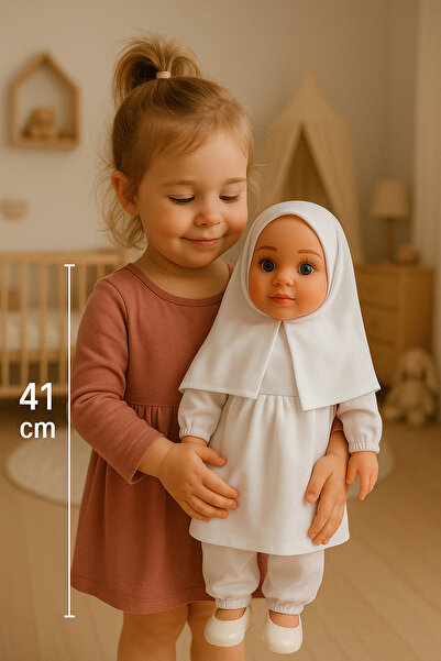 Sever Dua Eden Tesettürlü Rabia Bebek 41 Cm Et Bebek | Hac Umre Hediyelik