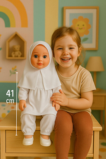 Sever Dua Eden Tesettürlü Rabia Bebek 41 Cm Et Bebek | Hac Umre Hediyelik