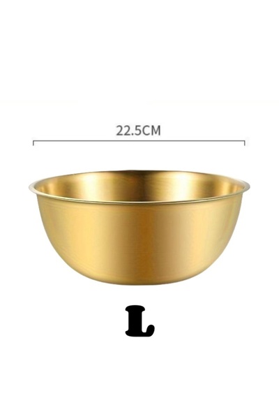 Choice Golden L 1pc 1-3 Stainless Steel Bowl Set with Scale for Cooking Baking Food Storage Large Capacity