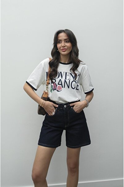 Havoş Dark Navy Fit Denim Shorts