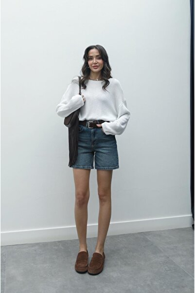 Havoş Tmavě modré džínové šortky