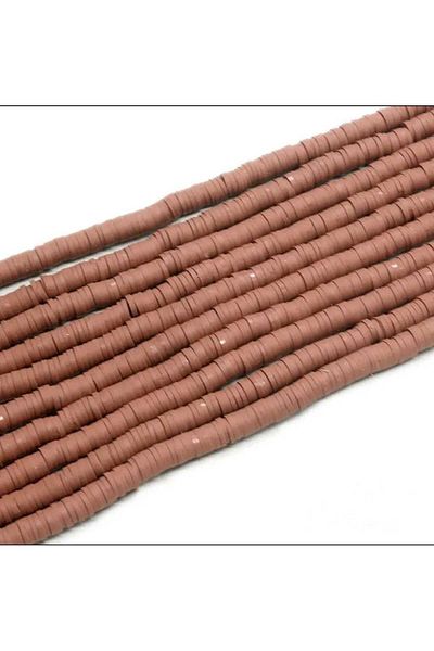 yiğit aksesuar 5 Strand Coffee Fimo Beads Necklace Bangle Phone Accessories Jewelry Supplies