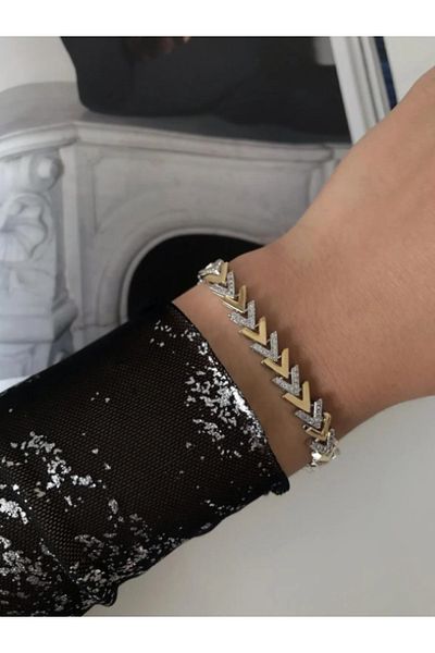 Ervalina Standard Bracelet Vip Stone Classic Double Color Quality Cut V