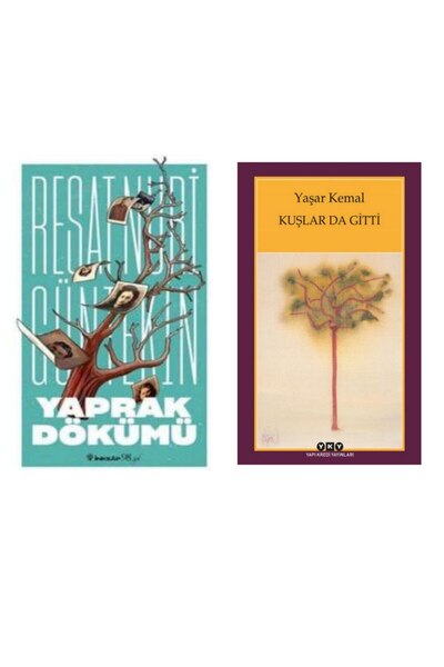 İnkılap Kitabevi Yaprak Dökümü - Reşat Nuri Güntekin - Kuşlar da Gitti - Yaşa...