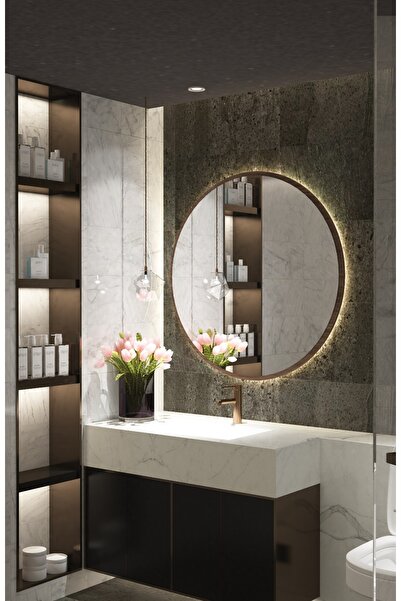 Wallover Design Kablosuz Pilli Ledli CEVİZ MDF Çerçeveİi 4MM KALİTE Dekoratif...