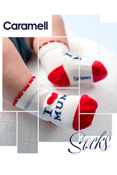 Caramell 3 Piece Socks Baby Girl 0-3 Months Heart Patterned Boxed Gift