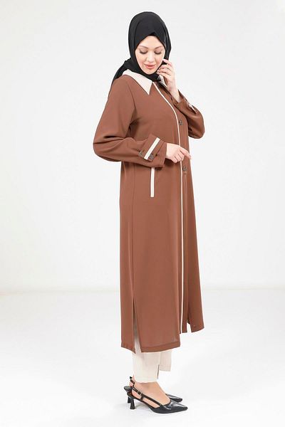 Beyza Καφέ Wear and Go με γιακά 9354