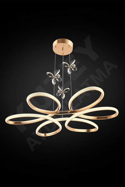 KUZEY AYDINLATMA Papatya Taşlı Led 3 Renk Kumandalı Aydınlatma 3 Lü