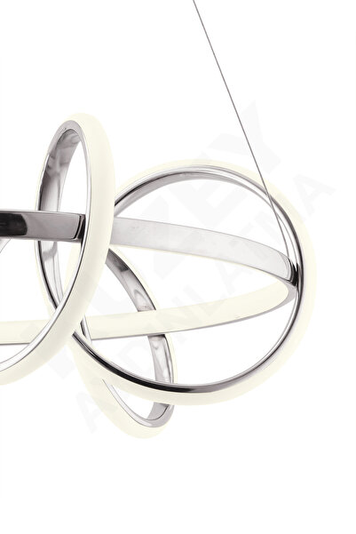 KUZEY AYDINLATMA Yıldız Sade Yuvarlak Ledli Kumandalı Avize 4 Lü